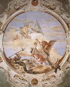 Giovanni Battista Tiepolo A Genius on Pegasus Banishing Time Spain oil painting artist